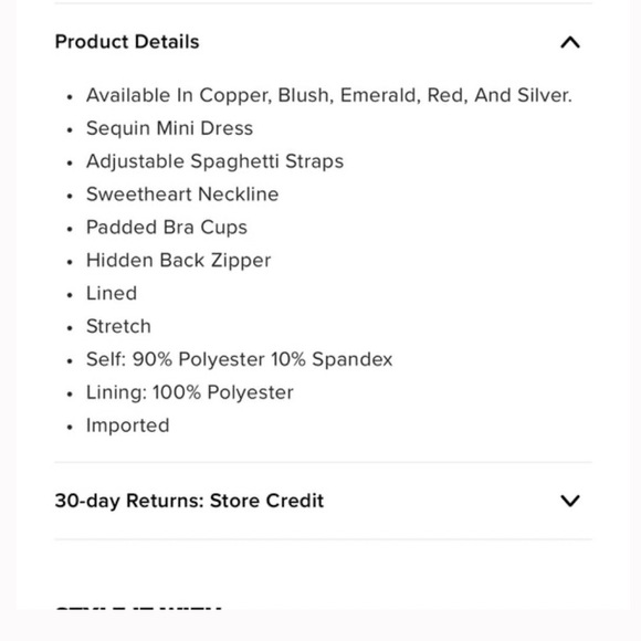 NWOT Fashion Nova Arella's Bestie Sequin Mini Dress - Picture 7 of 8